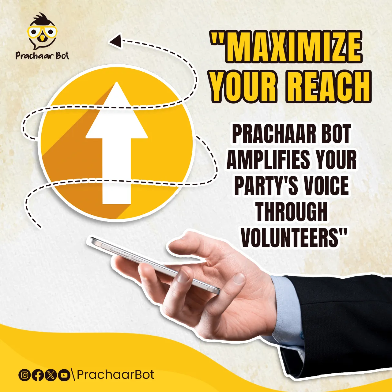 social media creative prachaarbot