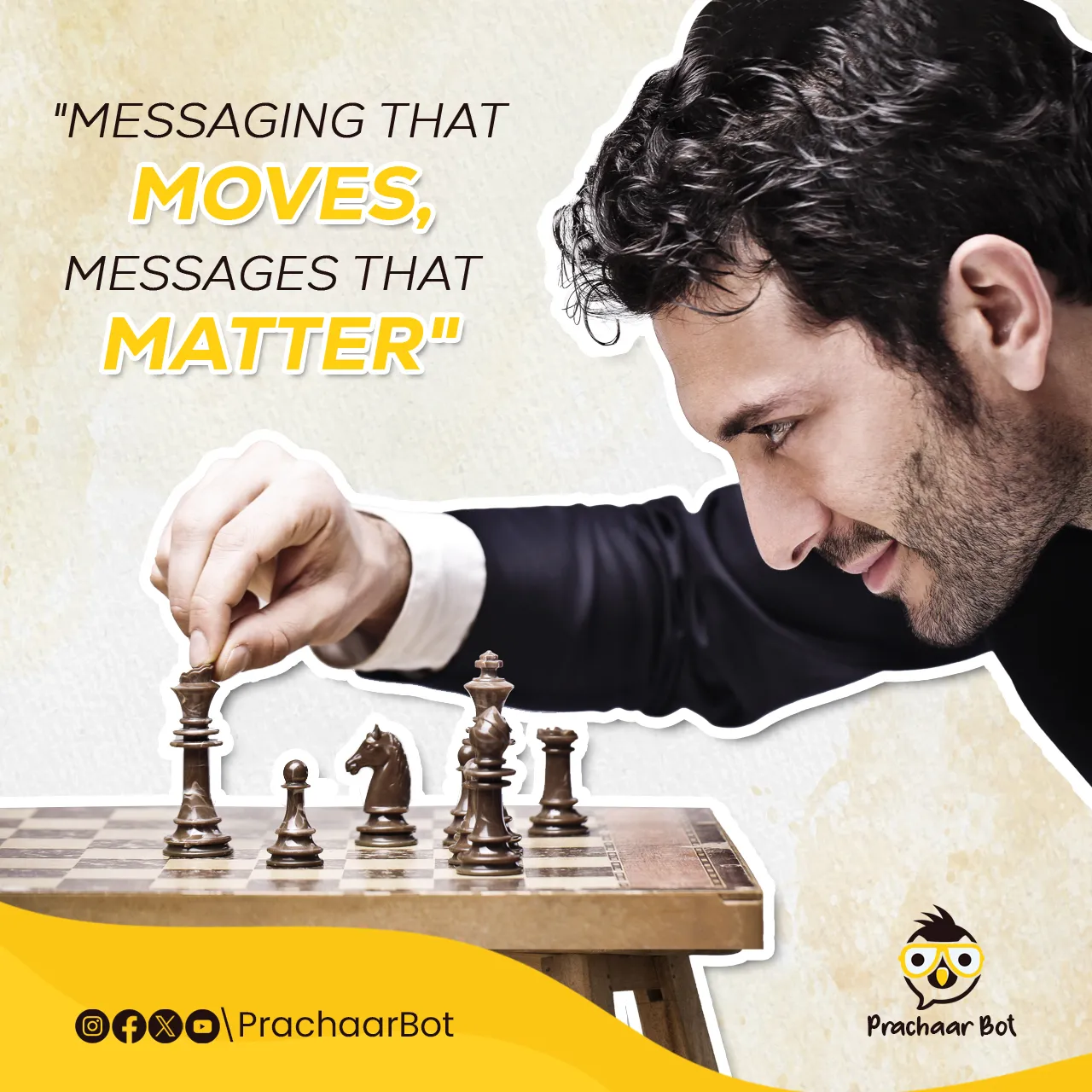 social media creative prachaarbot