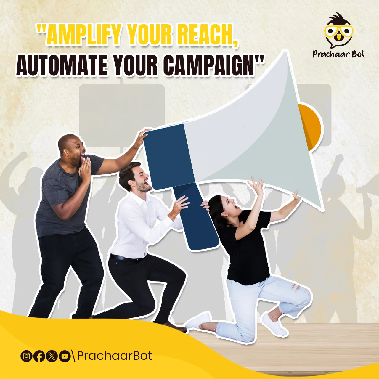 social media creative prachaarbot