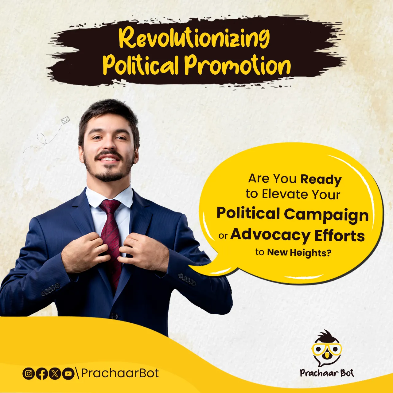 social media creative prachaarbot