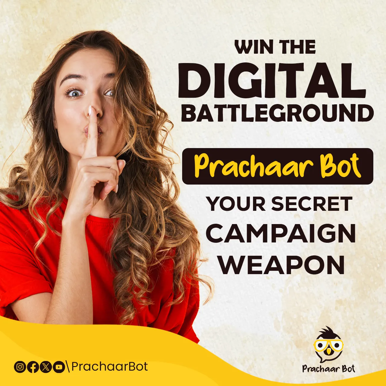 social media creative prachaarbot